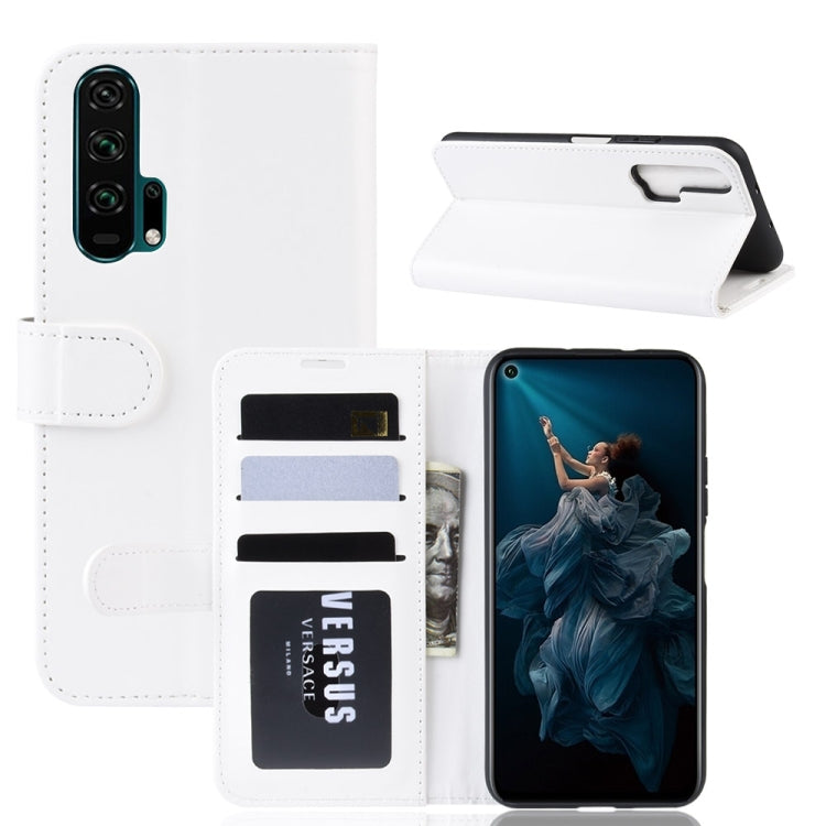 R64 Texture Single Fold Horizontal Flip Leather Case for Huawei Honor 20 Pro, with Holder & Card Slots & Wallet