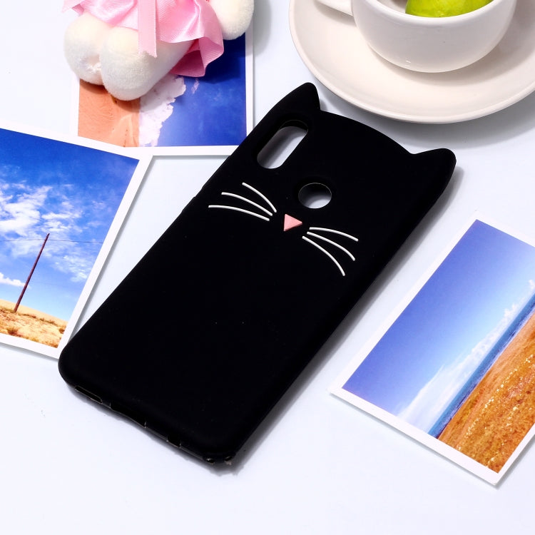 Lovely 3D Moustache Cat Soft Silicone Back Case for Huawei Nova 3i