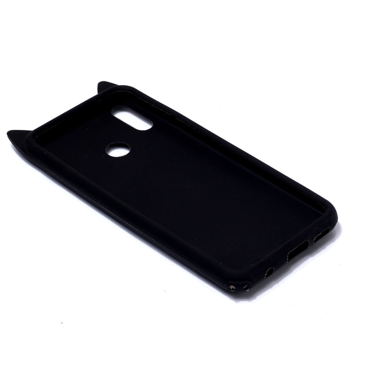 Lovely 3D Moustache Cat Soft Silicone Back Case for Huawei Nova 3i