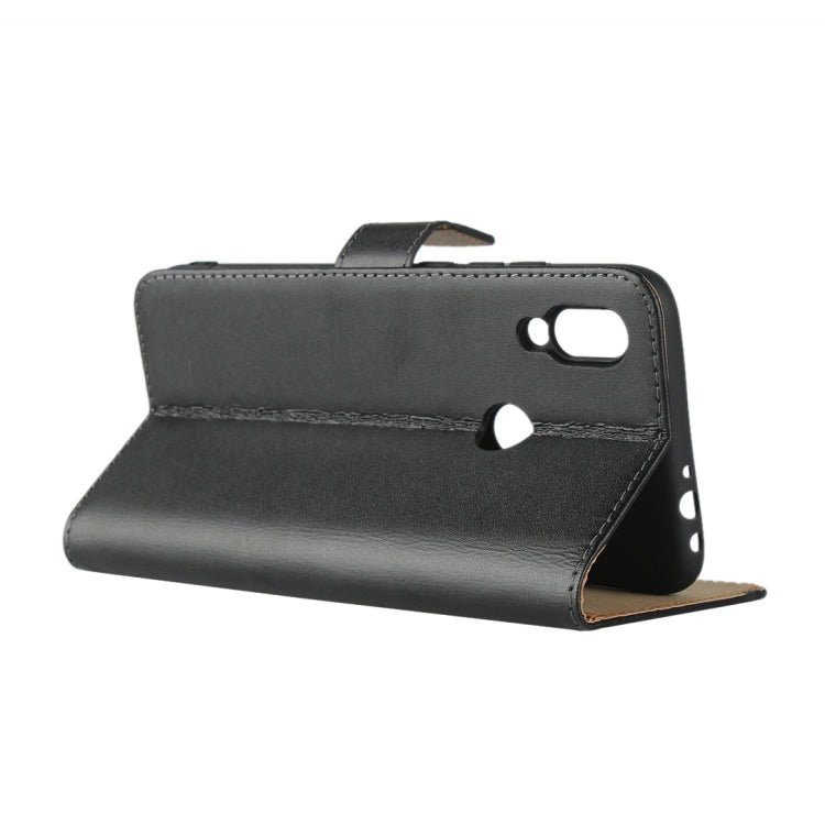 Leather Horizontal Flip Holster for Xiaomi Redmi 7 , with Magnetic Clasp and Bracket and Card Slot and Wallet(Black)