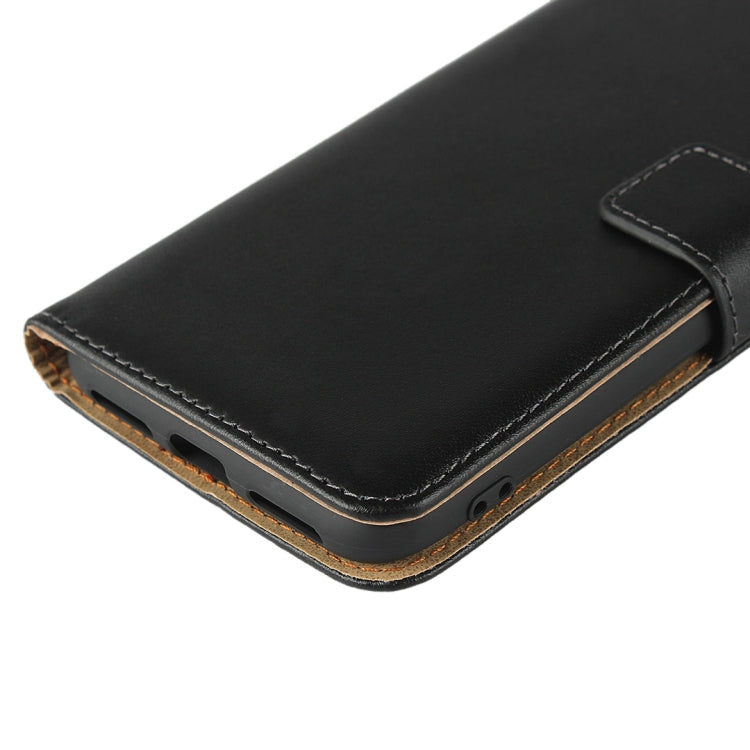 Leather Horizontal Flip Holster for Xiaomi Redmi 7 , with Magnetic Clasp and Bracket and Card Slot and Wallet(Black)
