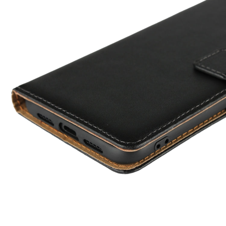 Leather Horizontal Flip Holster for Xiaomi 8 with Magnetic Clasp and Bracket and Card Slot and Wallet(Black)