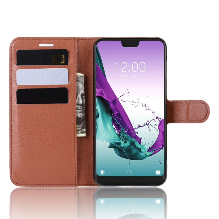Litchi Texture Horizontal Flip Leather Case for Doogee N10, with Wallet & Holder & Card Slots