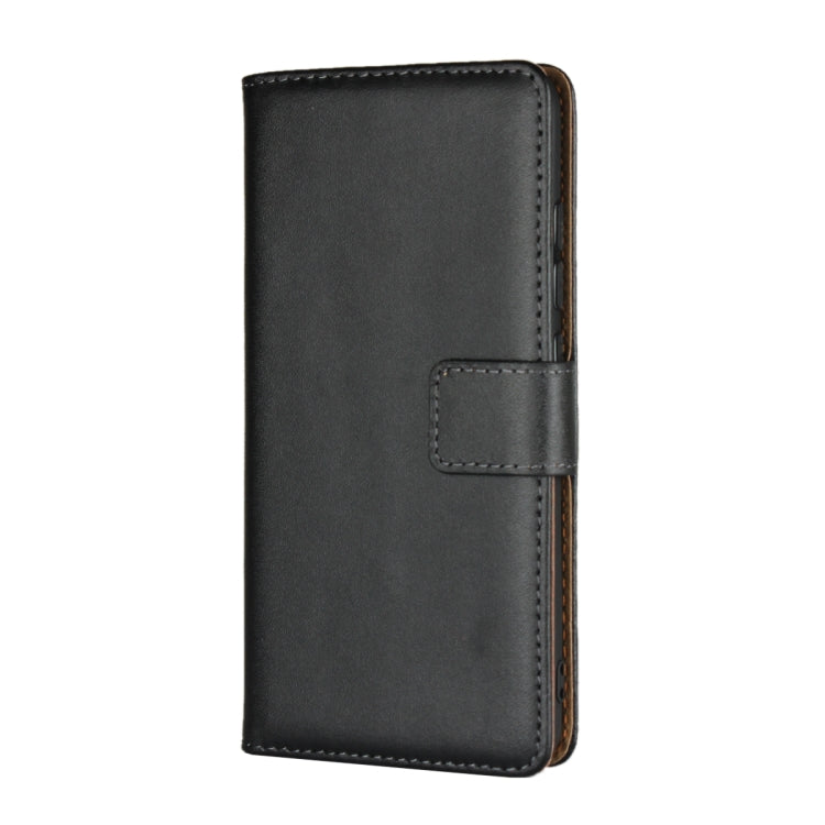 Leather Horizontal Flip Holster for Xiaomi Redmi 6A , with Magnetic Clasp and Bracket and Card Slot and Wallet(Black)