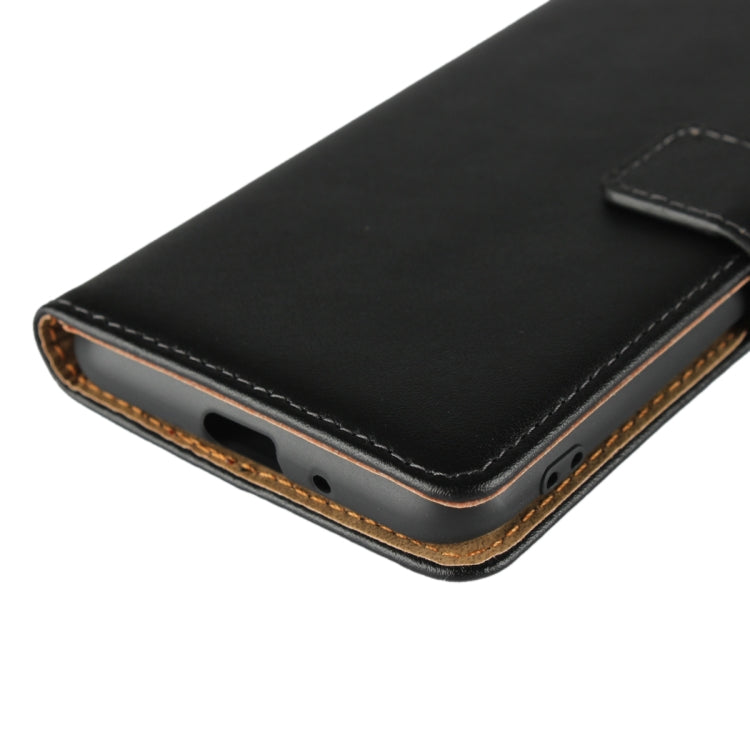 Leather Horizontal Flip Holster for Xiaomi Redmi 6A , with Magnetic Clasp and Bracket and Card Slot and Wallet(Black)