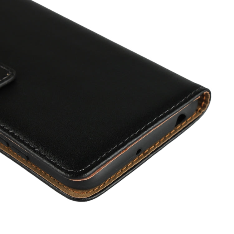 Leather Horizontal Flip Holster for Xiaomi Redmi 6A , with Magnetic Clasp and Bracket and Card Slot and Wallet(Black)