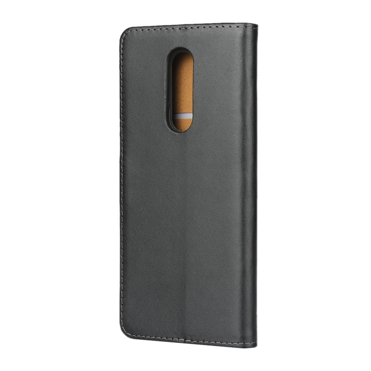 Leather Horizontal Flip Holster for Sony XZ4 ,with Magnetic Clasp and Bracket and Card Slot and Wallet(Black)