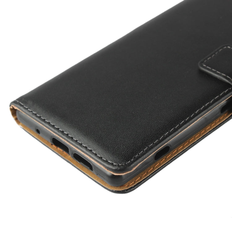 Leather Horizontal Flip Holster for Sony XZ4 ,with Magnetic Clasp and Bracket and Card Slot and Wallet(Black)