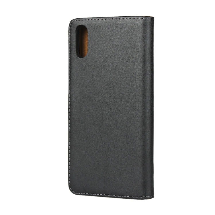 Leather Horizontal Flip Holster for Sony L3 , with Magnetic Clasp and Bracket and Card Slot and Wallet(Black)