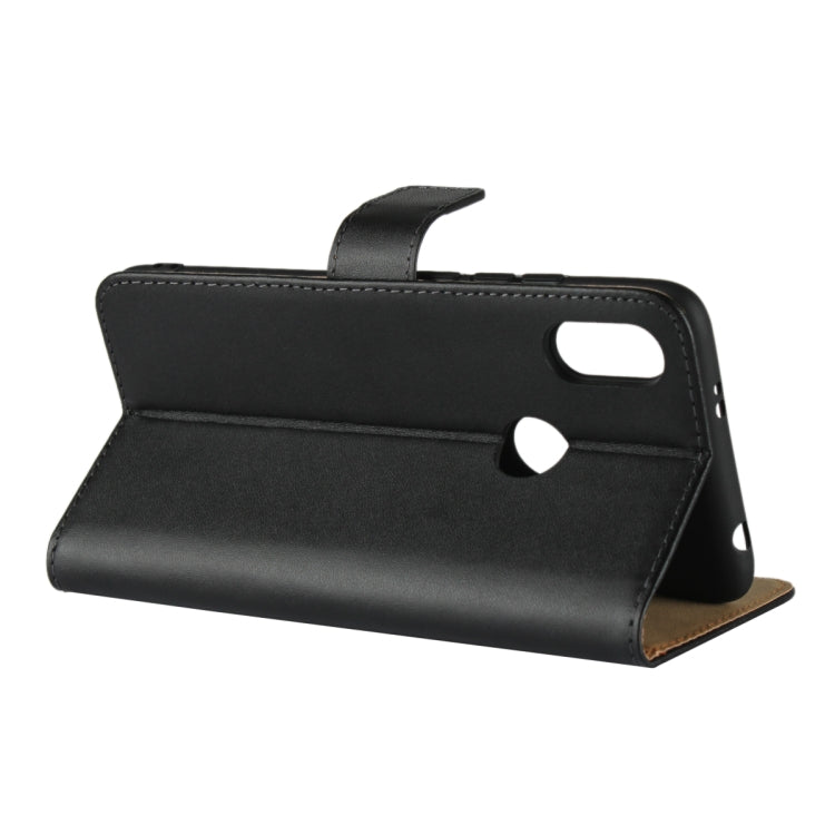 Leather Horizontal Flip Holster for Xiaomi Redmi S2 with Magnetic Clasp and Bracket and Card Slot and Wallet(Black)