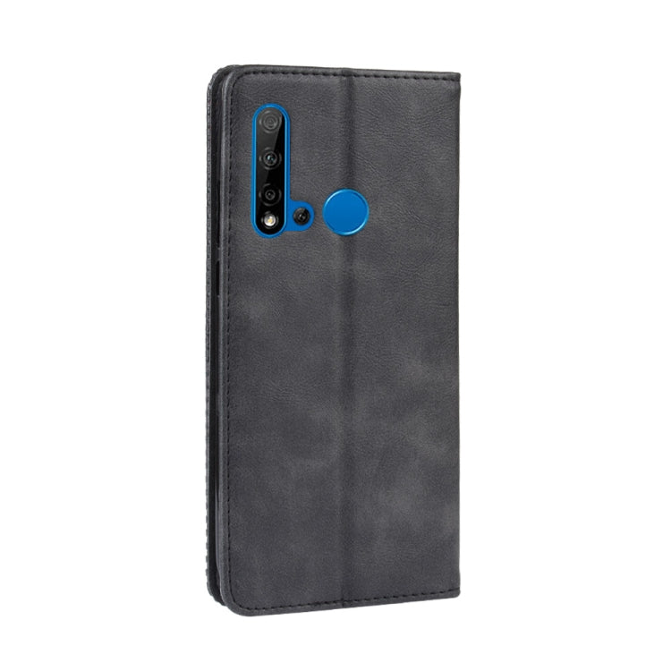 Magnetic Buckle Retro Crazy Horse Texture Horizontal Flip Leather Case for Huawei P20 lite (2019) / Nova 5i, with Holder & Card Slots & Photo Frame