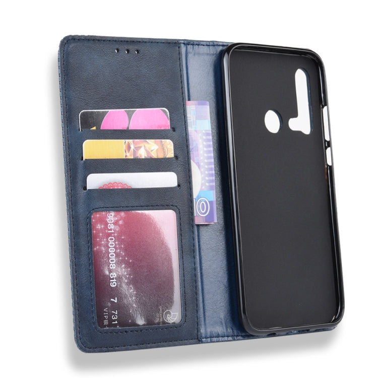 Magnetic Buckle Retro Crazy Horse Texture Horizontal Flip Leather Case for Huawei P20 lite (2019) / Nova 5i, with Holder & Card Slots & Photo Frame