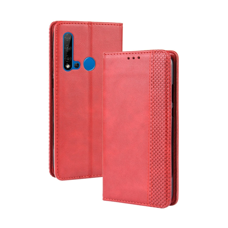 Magnetic Buckle Retro Crazy Horse Texture Horizontal Flip Leather Case for Huawei P20 lite (2019) / Nova 5i, with Holder & Card Slots & Photo Frame