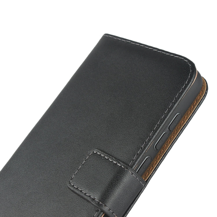 Leather Horizontal Flip Holster for Nokia X5 , with Magnetic Clasp and Bracket and Card Slot and Wallet(Black)