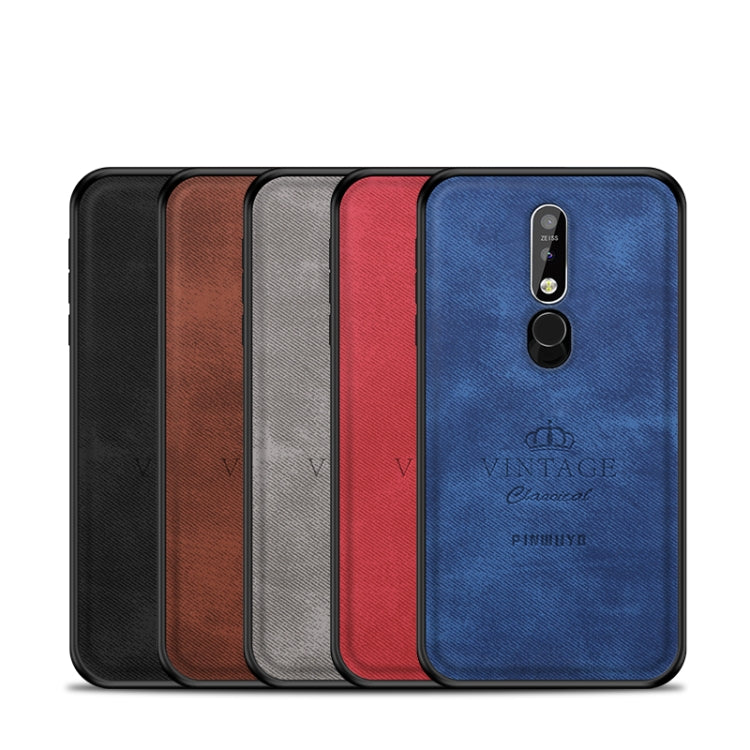 PINWUYO Shockproof Waterproof Full Coverage PC + TPU + Skin Protective Case for Nokia 7.1 (2018)