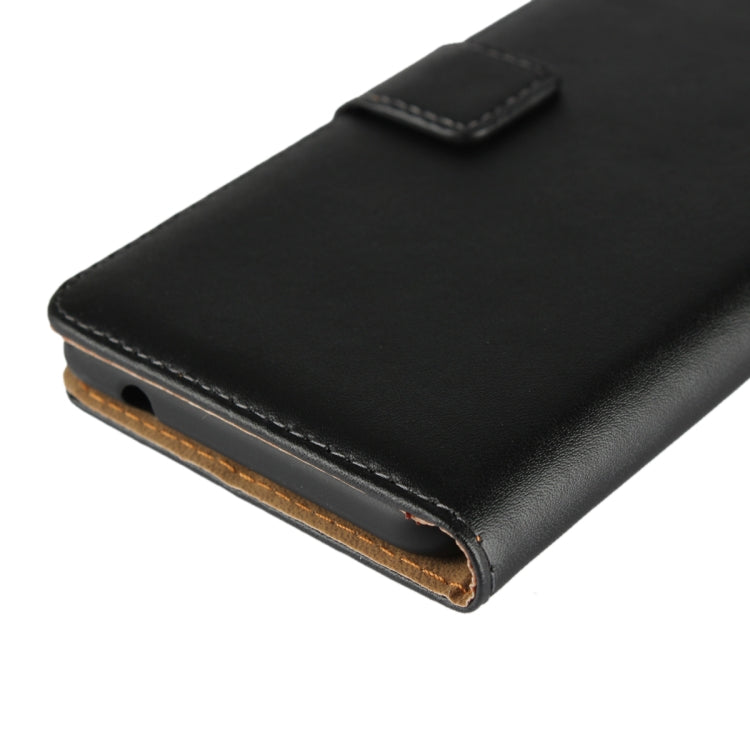 Leather Horizontal Flip Holster for Nokia 5.1 , with Magnetic Clasp and Bracket and Card Slot and Wallet(Black)