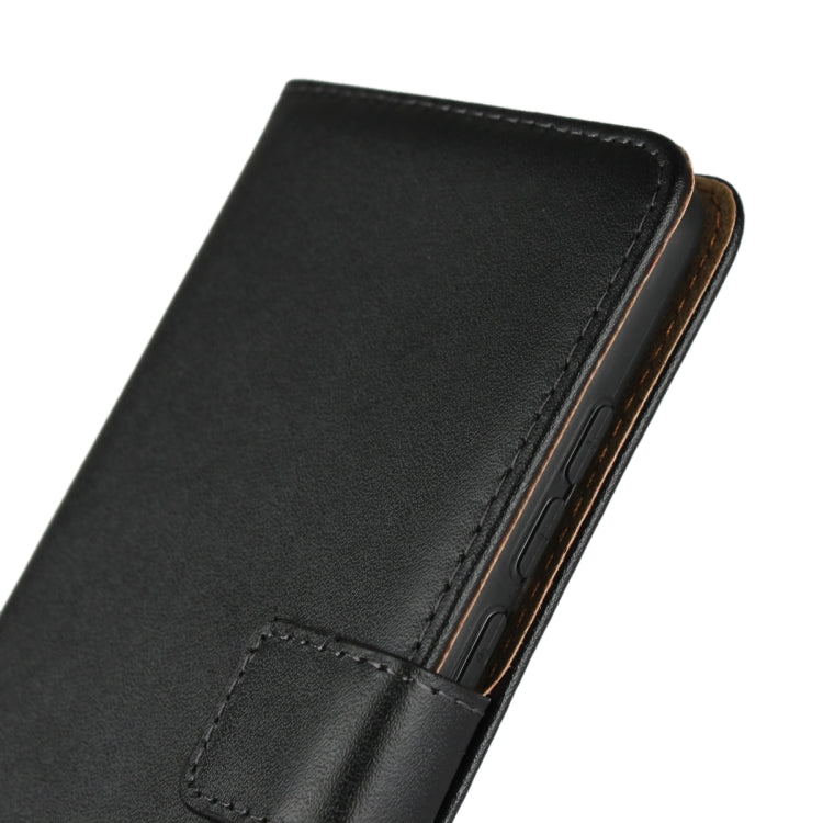 Leather Horizontal Flip Holster for Nokia 2.1 , with Magnetic Clasp and Bracket and Card Slot and Wallet(Black)