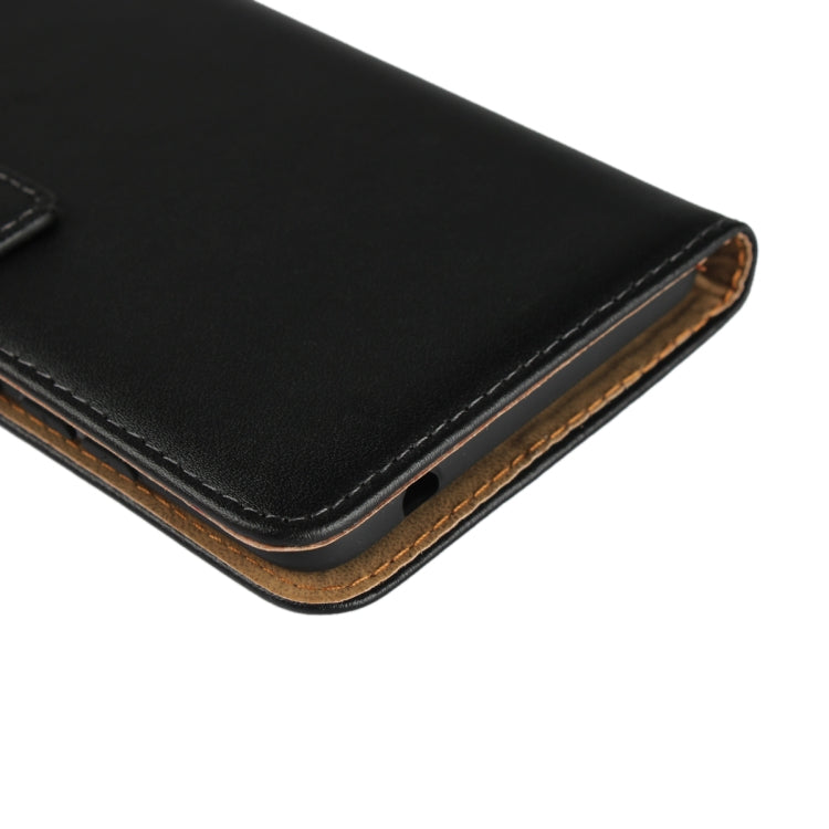 Leather Horizontal Flip Holster for Nokia 2.1 , with Magnetic Clasp and Bracket and Card Slot and Wallet(Black)