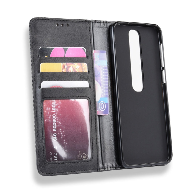 Magnetic Buckle Retro Crazy Horse Texture Horizontal Flip Leather Case for Vodafone Smart V10 (VFD730) , with Holder & Card Slots & Photo Frame