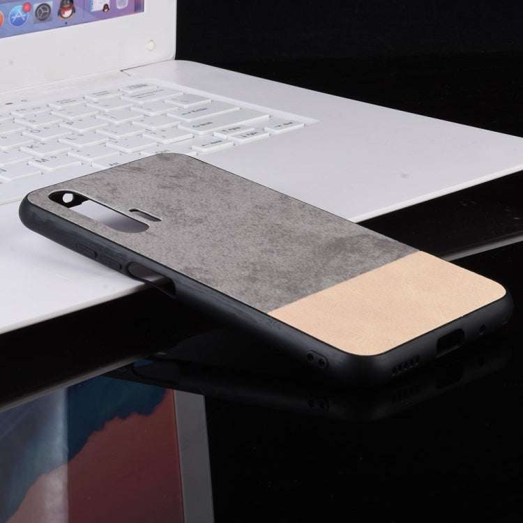 Shockproof Color Matching Denim PC + PU + TPU Protective Case for Huawei Honor 20 Pro