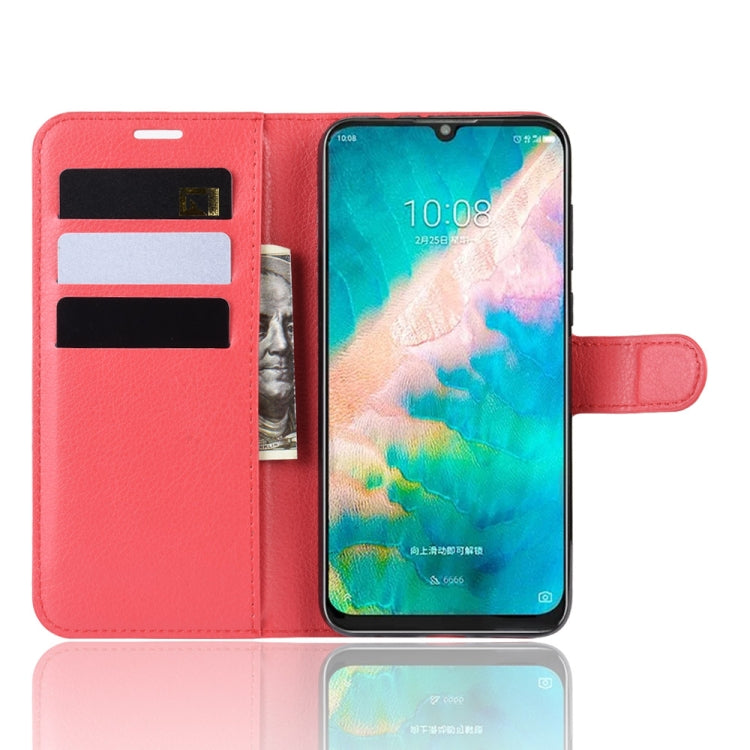 Litchi Texture Horizontal Flip Leather Case for ZTE Blade V10, with Wallet & Holder & Card Slots