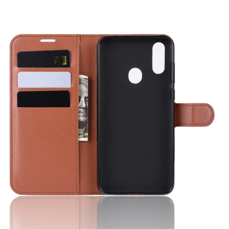Litchi Texture Horizontal Flip Leather Case for ZTE Blade V10, with Wallet & Holder & Card Slots