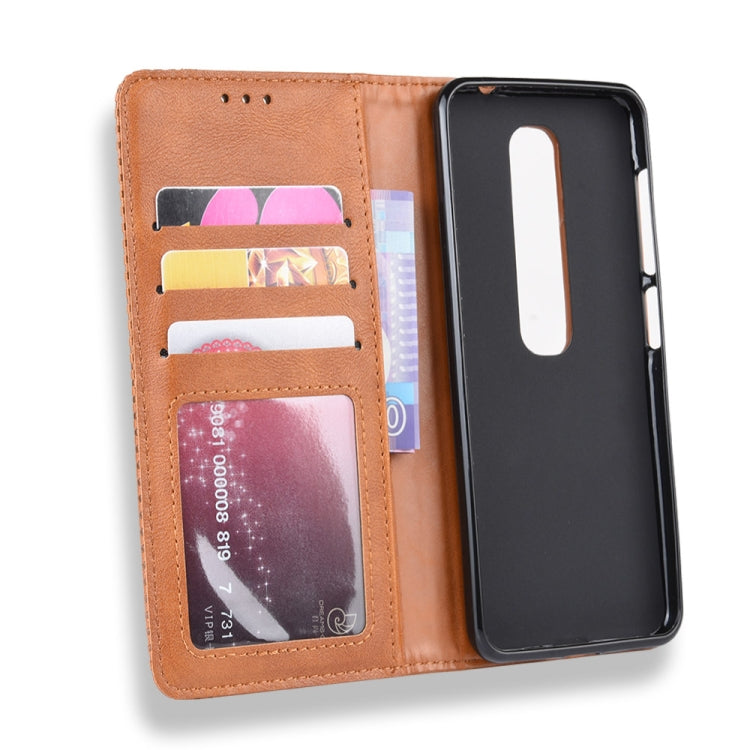 Magnetic Buckle Retro Crazy Horse Texture Horizontal Flip Leather Case for Vodafone Smart N10 (VFD630) , with Holder & Card Slots & Photo Frame