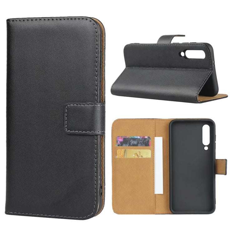 Leather Horizontal Flip Holster for Xiaomi 9 SE ,with Magnetic Clasp and Bracket and Card Slot and Wallet(Black)
