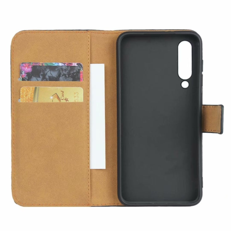 Leather Horizontal Flip Holster for Xiaomi 9 SE ,with Magnetic Clasp and Bracket and Card Slot and Wallet(Black)