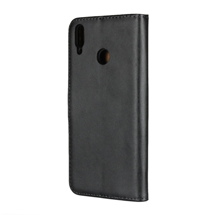 Leather Horizontal Flip Holster for Huawei Honor 8X /Honor View 10 Lite with Magnetic Clasp and Bracket and Card Slot and Wallet(Black)