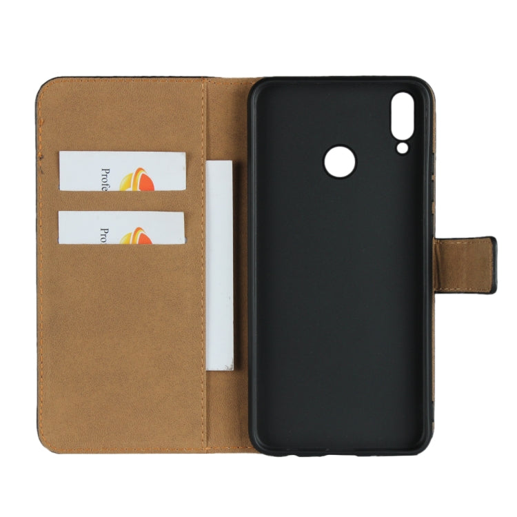 Leather Horizontal Flip Holster for Huawei Honor 8X /Honor View 10 Lite with Magnetic Clasp and Bracket and Card Slot and Wallet(Black)