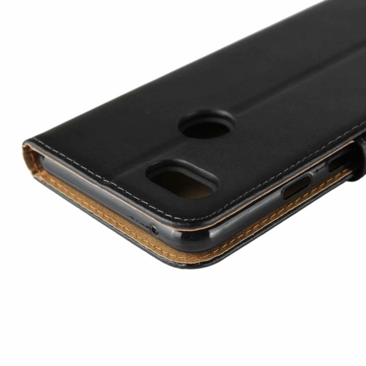 Leather Horizontal Flip Holster for Google Pixel 3 XL , with Magnetic Clasp and Bracket and Card Slot and Wallet(Black)