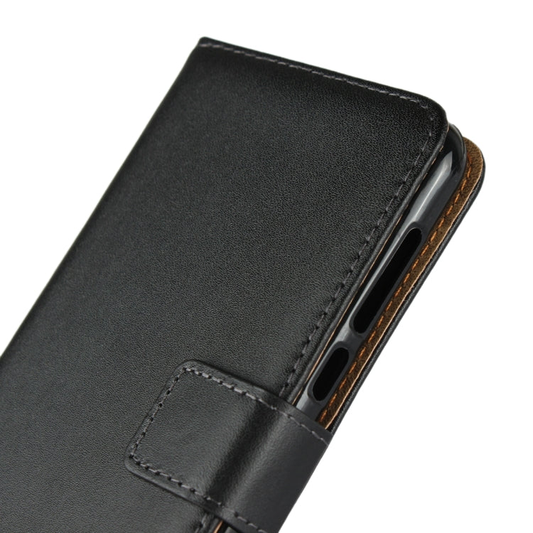 Leather Horizontal Flip Holster for Moto P30 Play ,with Magnetic Clasp and Bracket and Card Slot and Wallet(Black)