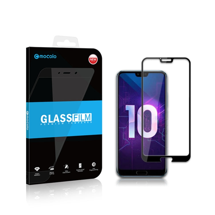 mocolo 0.33mm 9H 2.5D Full Glue Tempered Glass Film for Huawei Honor 10(Black)