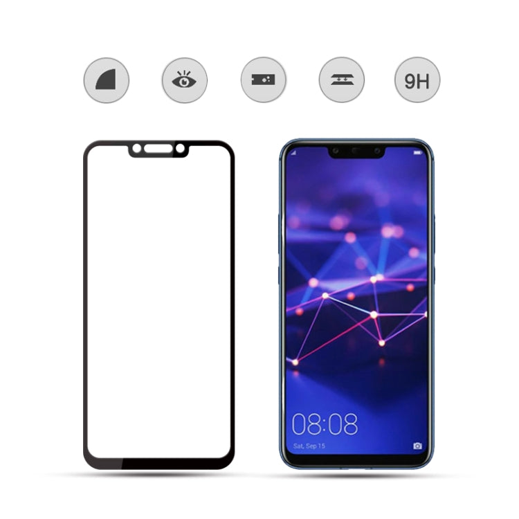 mocolo 0.33mm 9H 2.5D Full Glue Tempered Glass Film for Huawei Mate 20 Lite / Maimang 7 / Nova 3i / Nova 3 / P Smart Plus(Black)