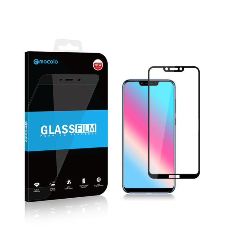 mocolo 0.33mm 9H 2.5D Full Glue Tempered Glass Film for Huawei Honor Play(Black)