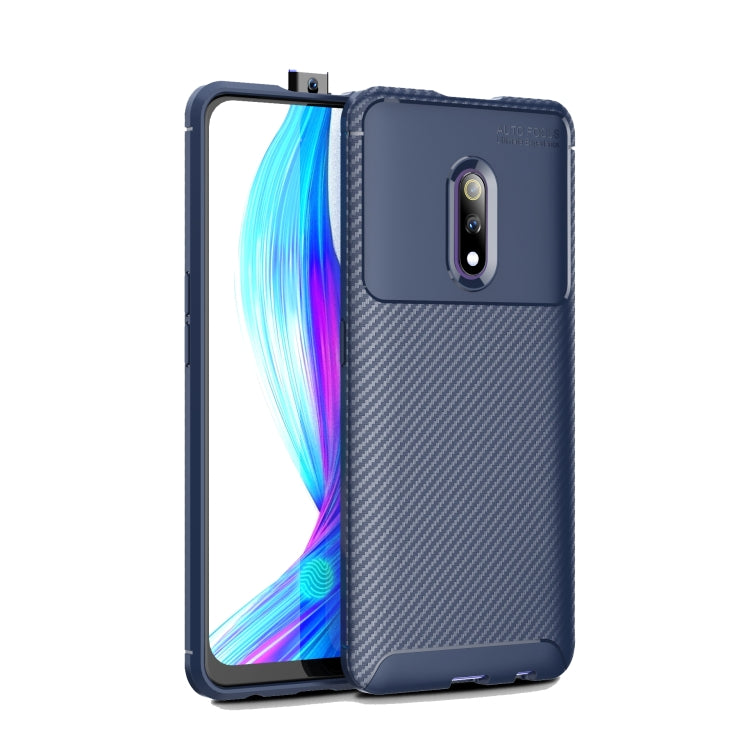 Beetle Series Carbon Fiber Texture Shockproof TPU Case for Realme X