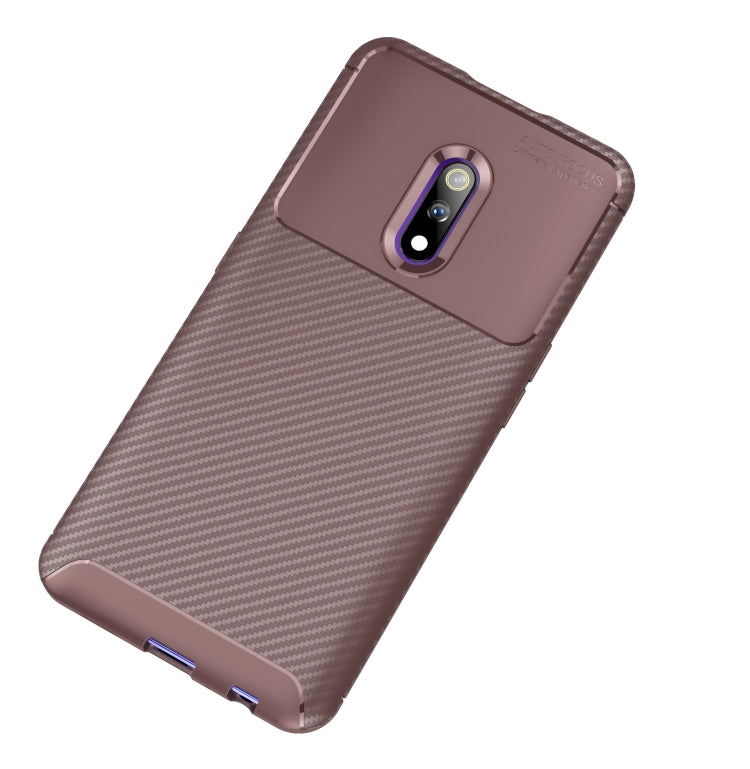 Beetle Series Carbon Fiber Texture Shockproof TPU Case for Realme X