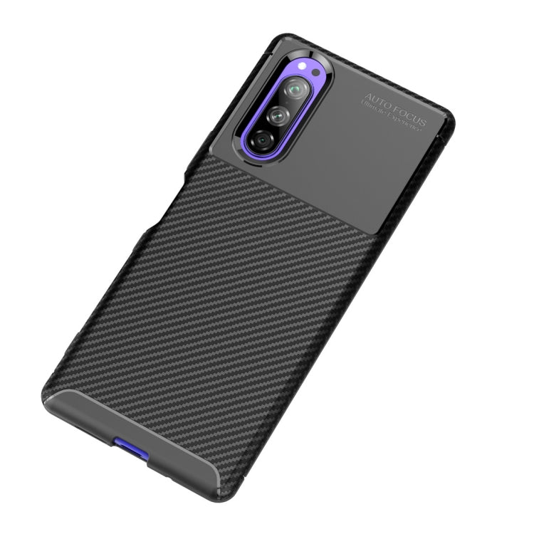 Beetle Series Carbon Fiber Texture Shockproof TPU Case for Sony Xperia 2