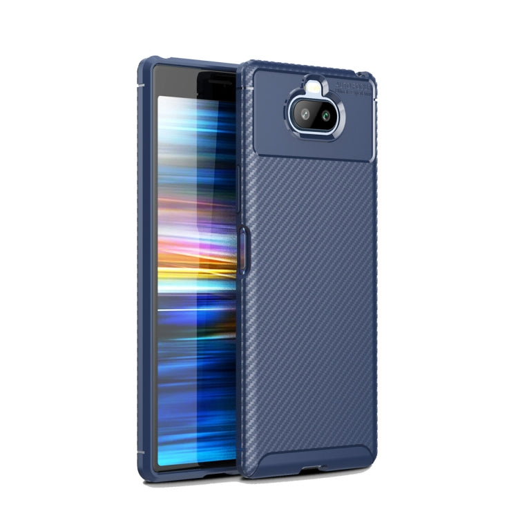 Beetle Series Carbon Fiber Texture Shockproof TPU Case for Sony Xperia 20