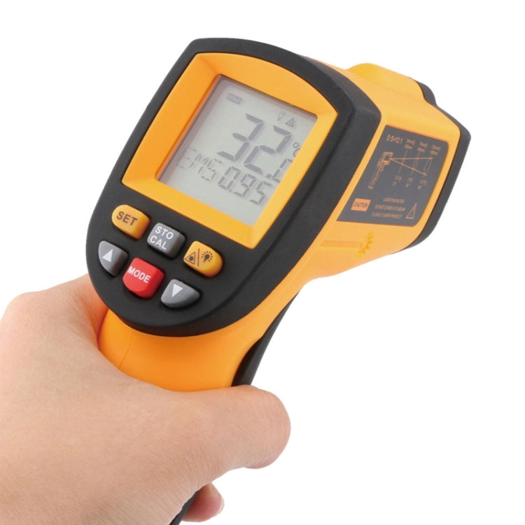 GM500 Durable / Non-contact Infrared Thermometer Measuring Temperature And Humidity, Auto Power Off, LCD Backlight Display