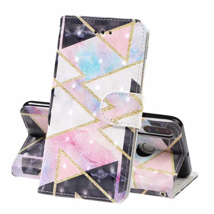 3D Visual Painting Left And Right Open Leather Case for Huawei P30 Lite&Nova 4E , With Bracket & Card Slot & Wallet & Bracelet