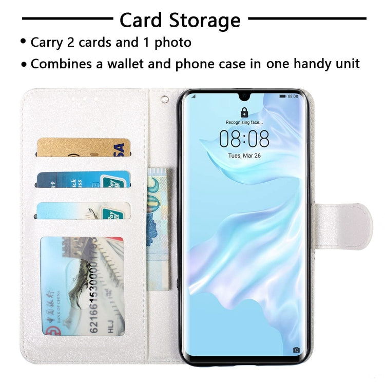 3D Visual Painting Left And Right Open Leather Case for Huawei P30 Pro , With Bracket & Card Slot & Wallet & Bracelet