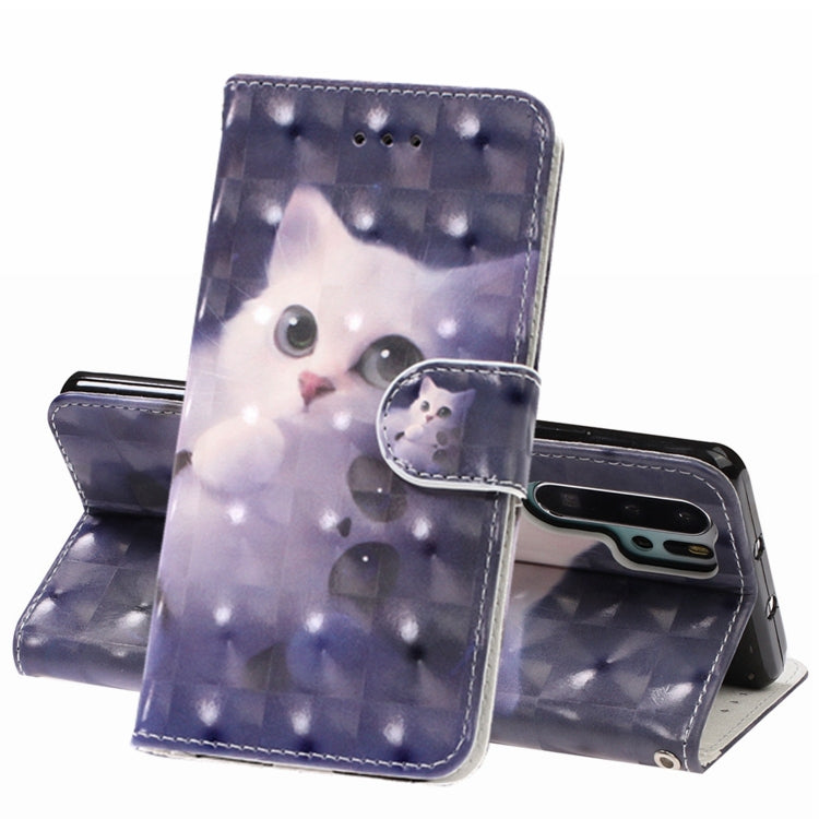 3D Visual Painting Left And Right Open Leather Case for Huawei P30 Pro , With Bracket & Card Slot & Wallet & Bracelet