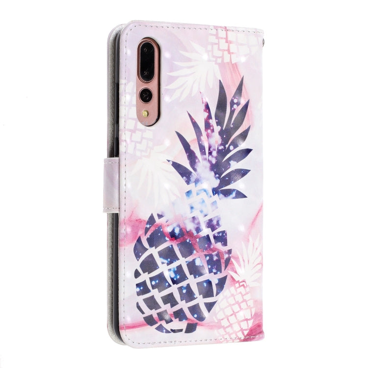 3D Visual Painting Left And Right Open Leather Case for Huawei P20 Pro& P20 Plus , With Bracket & Card Slot & Wallet & Bracelet