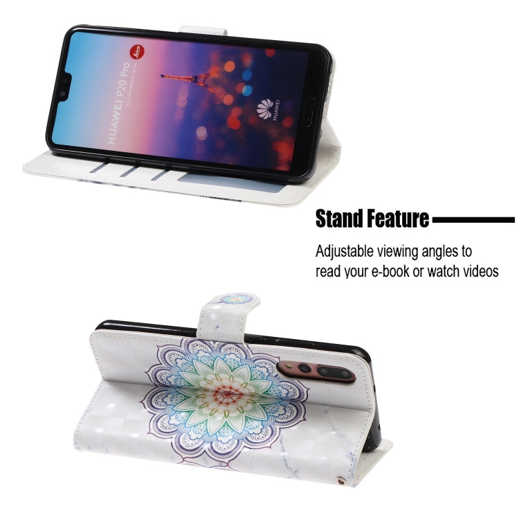 3D Visual Painting Left And Right Open Leather Case for Huawei P20 Pro& P20 Plus , With Bracket & Card Slot & Wallet & Bracelet