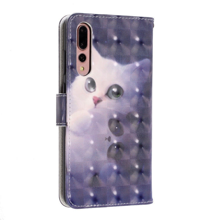 3D Visual Painting Left And Right Open Leather Case for Huawei P20 Pro& P20 Plus , With Bracket & Card Slot & Wallet & Bracelet