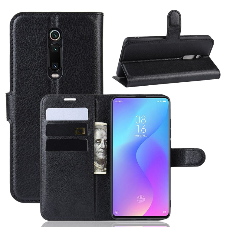 Litchi Texture Horizontal Flip Leather Case for Xiaomi Redmi K20 / K20 Pro / Mi 9T / Mi 9T Pro, with Wallet & Holder & Card Slots