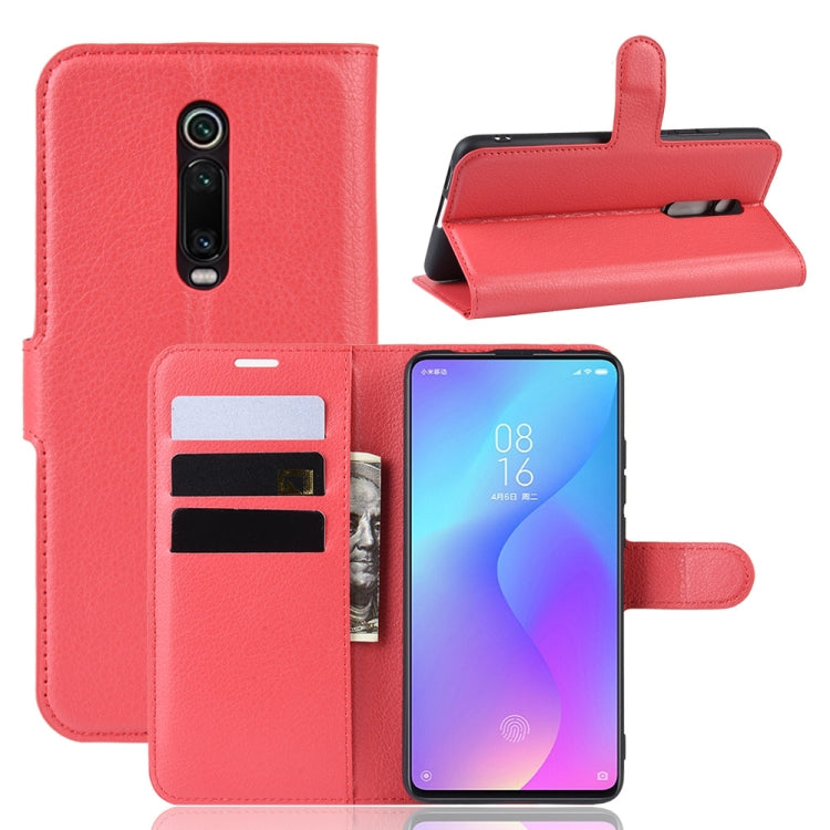 Litchi Texture Horizontal Flip Leather Case for Xiaomi Redmi K20 / K20 Pro / Mi 9T / Mi 9T Pro, with Wallet & Holder & Card Slots