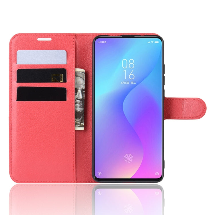Litchi Texture Horizontal Flip Leather Case for Xiaomi Redmi K20 / K20 Pro / Mi 9T / Mi 9T Pro, with Wallet & Holder & Card Slots